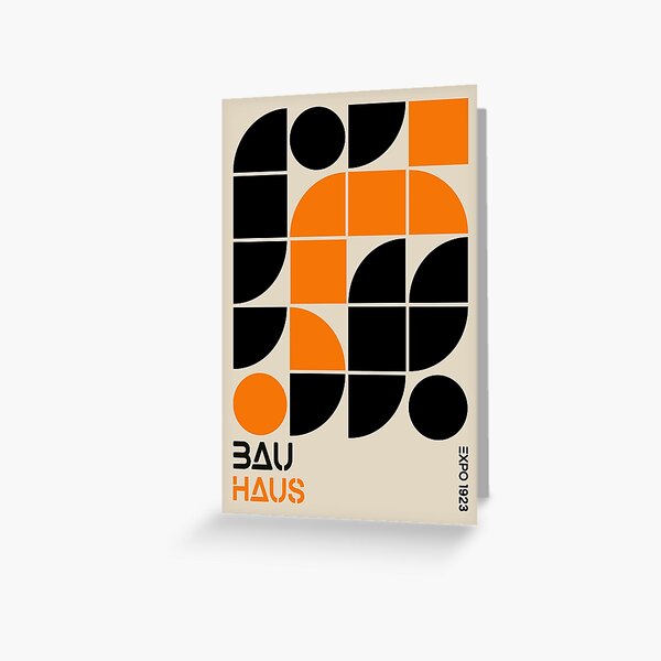 Item preview, Minimal Black And Orange Bauhaus  designed and sold by NicolJay.
