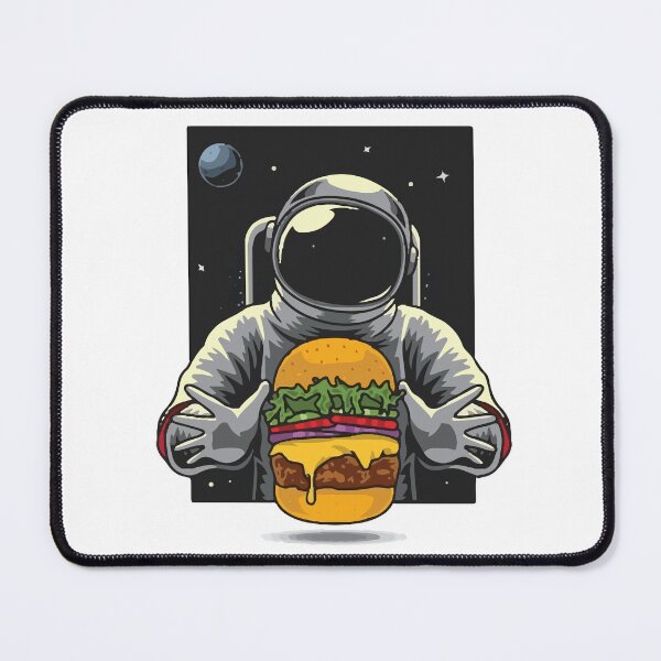 Item preview, Astronaut eating burger designed and sold by Egezinti.
