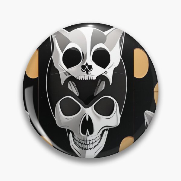 Item preview, Cat and Human Skull designed and sold by hasanclgn.