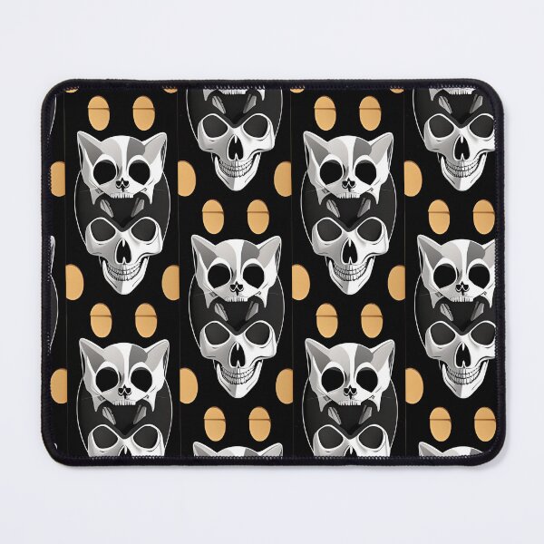 Item preview, Cat and Human Skull designed and sold by hasanclgn.