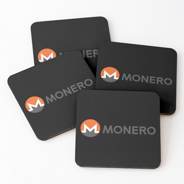 Item preview, Monero XMR Crypto Altcoin - Clean Horizontal Logo with White Symbol designed and sold by CryptoMoods.