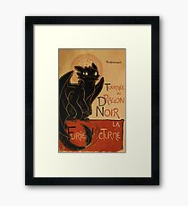 Le Dragon Noir Framed Print