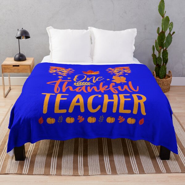 Item preview, One Thankful Teacher Thanksgiving Rainbow Leopard Fall | Funny Happy Thanksgiving teacher quotes | gifts for thanksgiving lovers designed and sold by ThanksVibe.