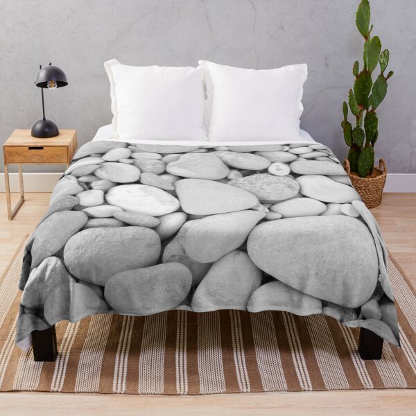 Item preview, River Stone Pattern #3 #bw #stones #decor #art designed and sold by Anita's & Bella's Art.