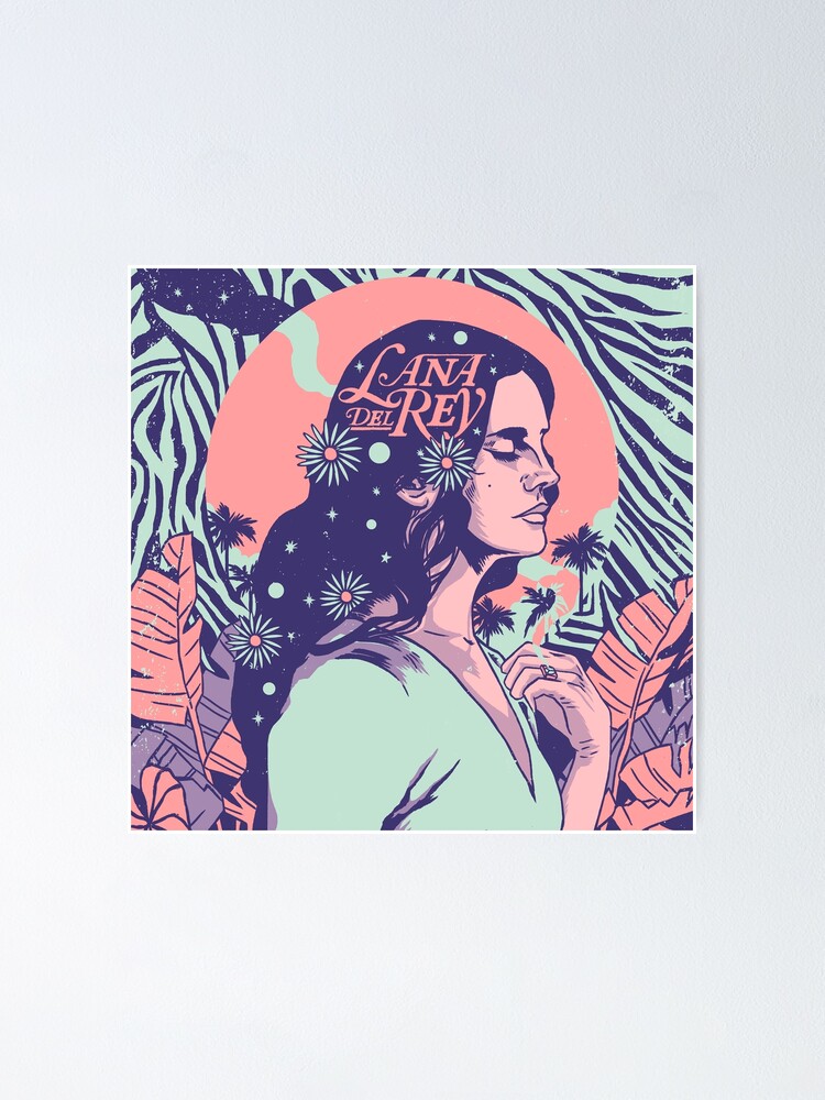 Lana Del Rey Aesthetic High Quality Satin Paper Poster