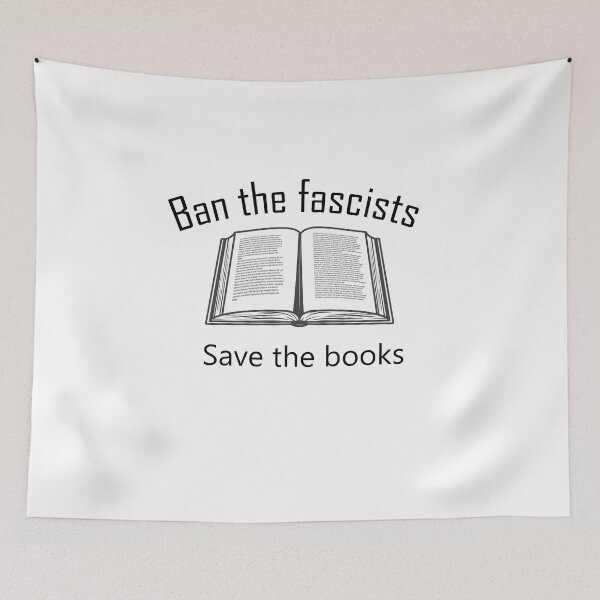 Item preview, Ban the fascists save the books,vintage design designed and sold by SeniorPrint99.