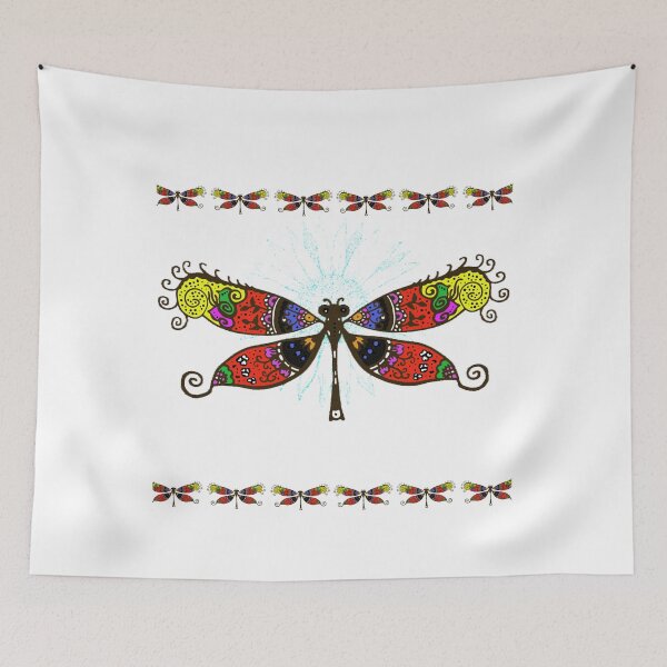 Item preview, Magical colorful dragonfly designed and sold by Buzzbazaar.
