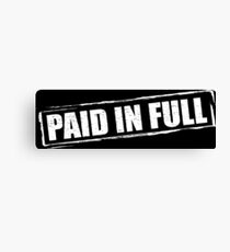 full paid word Canvas Print