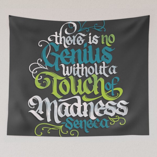 Item preview, There is No Genius without Madness designed and sold by polliadesign.