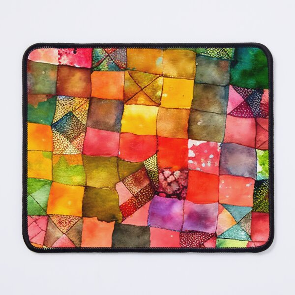 Item preview, Watercolor Patchwork Quilt Design Bright Crazy and Chaotic designed and sold by ClairesPatterns.