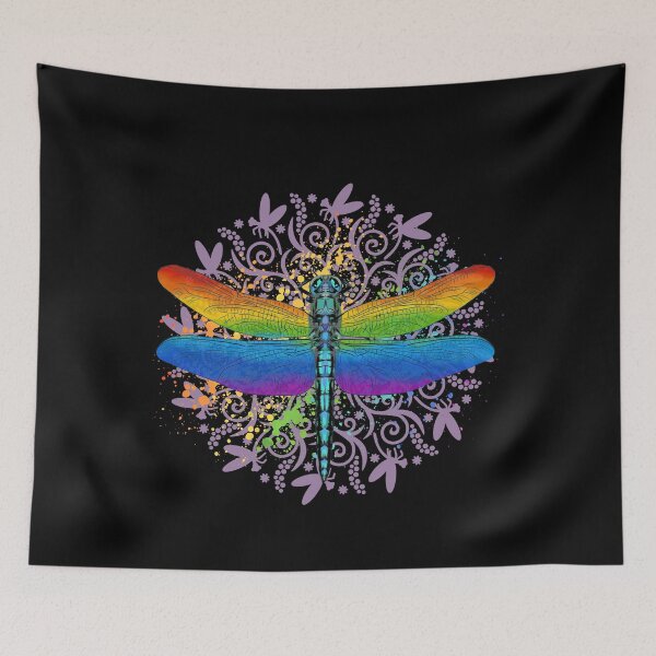 Item preview, Magical colorful dragonfly designed and sold by Buzzbazaar.
