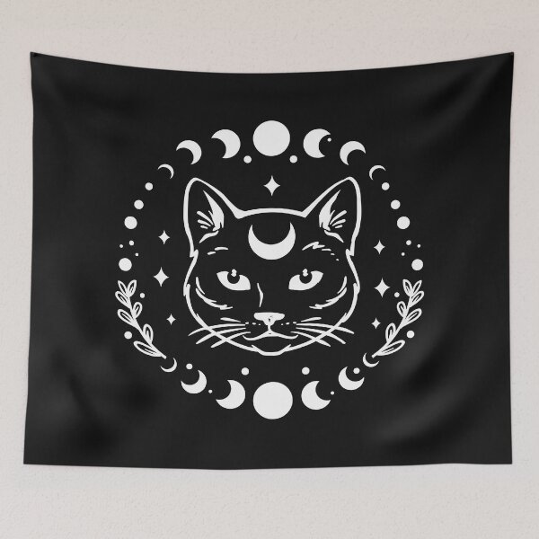 Item preview, Cat and Moon designed and sold by RebeccaRe.