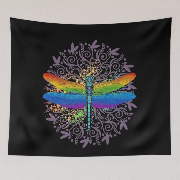 Item preview, Magical colorful dragonfly designed and sold by Buzzbazaar.