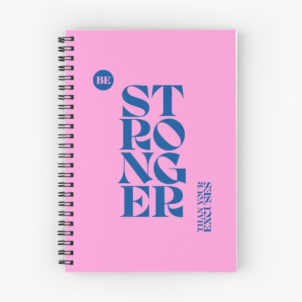 Item preview,  Be Stronger Than Your Excuses Motivational Typography designed and sold by knightsydesign.
