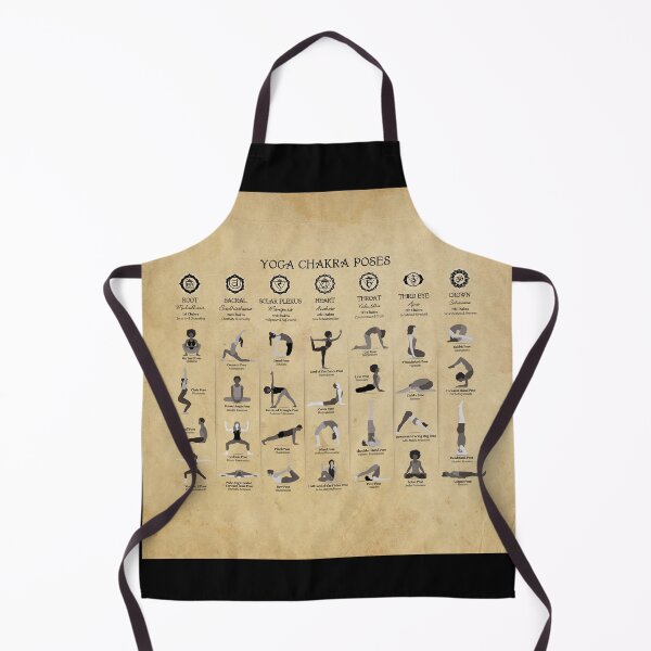 Item preview, Yoga Chakra Poses Chart - 74 Grunge designed and sold by serenaking.
