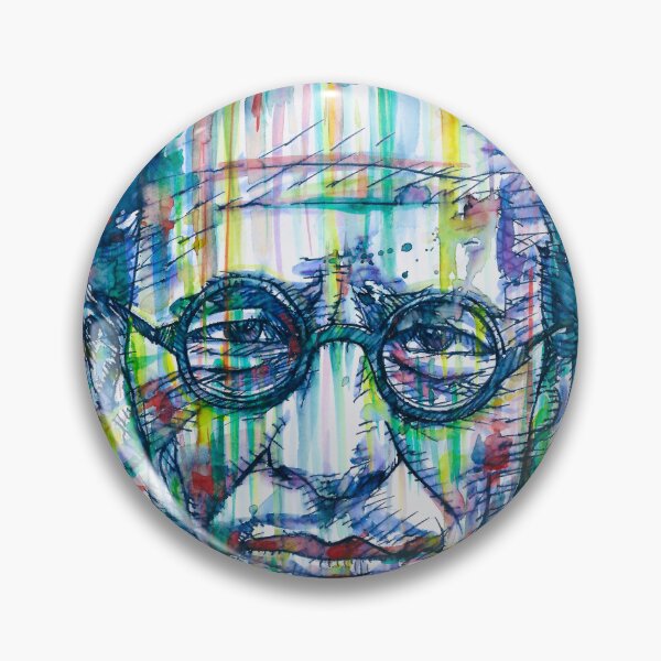 Item preview, ERWIN SCHRODINGER watercolor and ink portrait designed and sold by lautir.