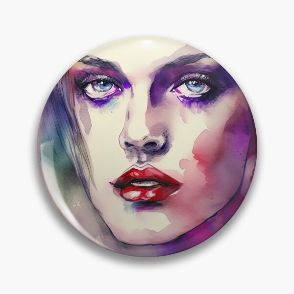 Item preview, Very beautiful and sexy woman portrait in watercolor designed and sold by mrlongfield.