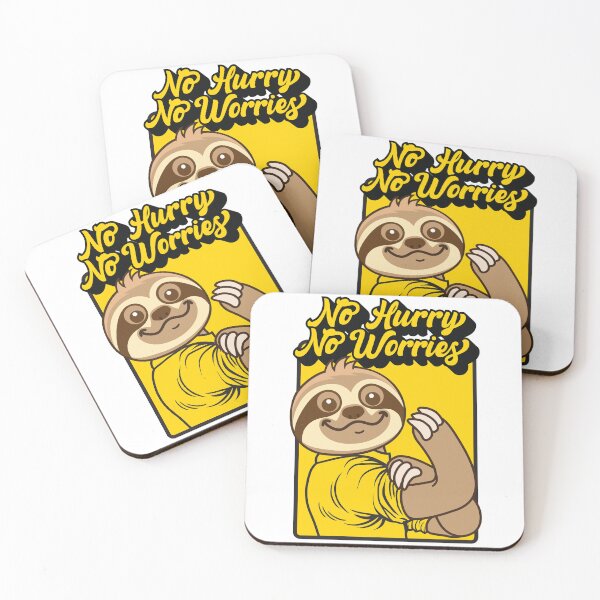 Item preview, No Hurry No Worries Sloth designed and sold by plushism.