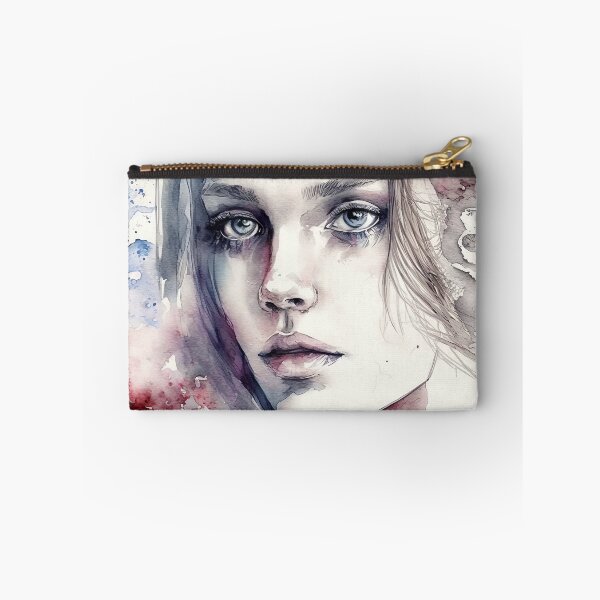 Item preview, Very beautiful and sexy woman portrait in watercolor designed and sold by mrlongfield.