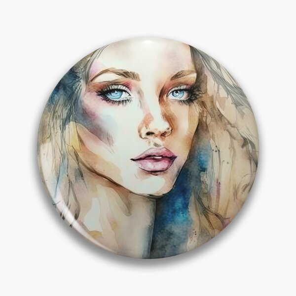 Item preview, Very beautiful and sexy woman portrait in watercolor designed and sold by mrlongfield.