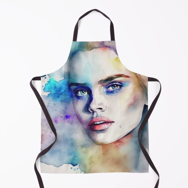Item preview, Very beautiful and sexy woman portrait in watercolor designed and sold by mrlongfield.