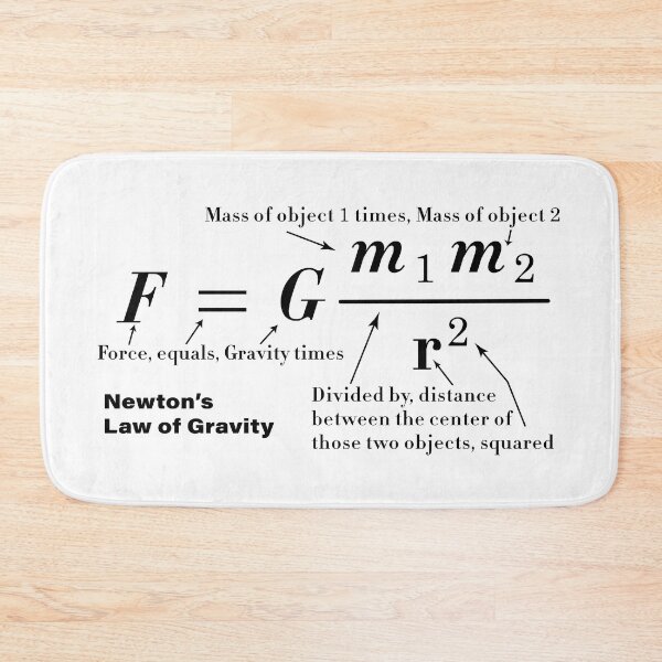 Item preview, Newton's Law of Universal Gravitation designed and sold by ScienceCorner.