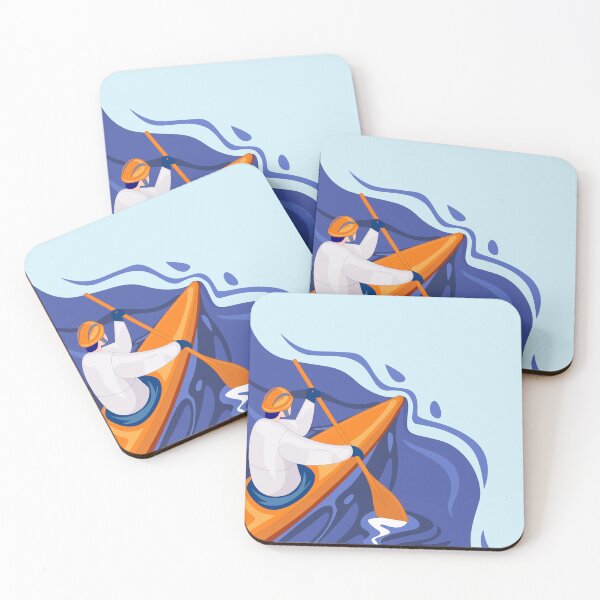 Item preview, Man on kayak board raiding-Boat designed and sold by teedesigndaily.
