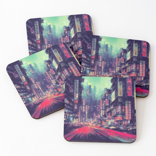 Item preview, Tokyo Cyberpunk Cityscape at Night designed and sold by AM FineArtPrints.