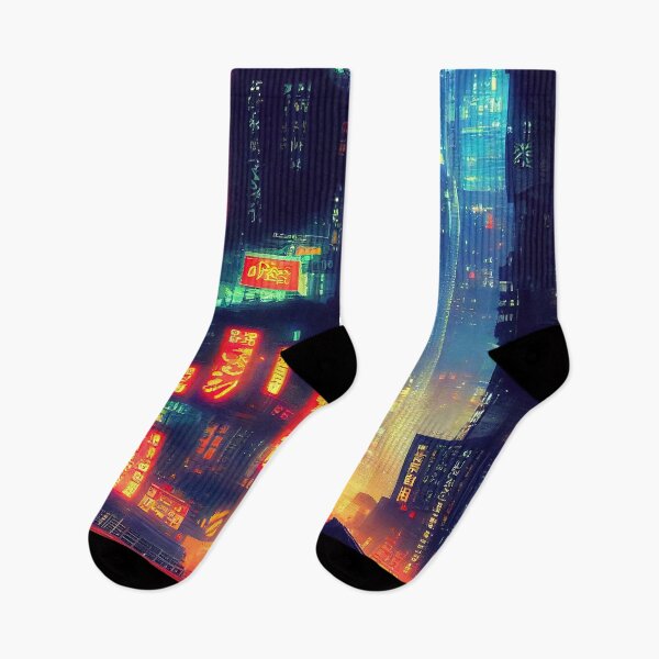 Item preview, Tokyo Cyberpunk Cityscape at Night designed and sold by AM FineArtPrints.
