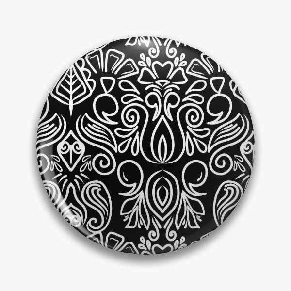 Item preview, B&W Floral Pattern designed and sold by patternologyy.