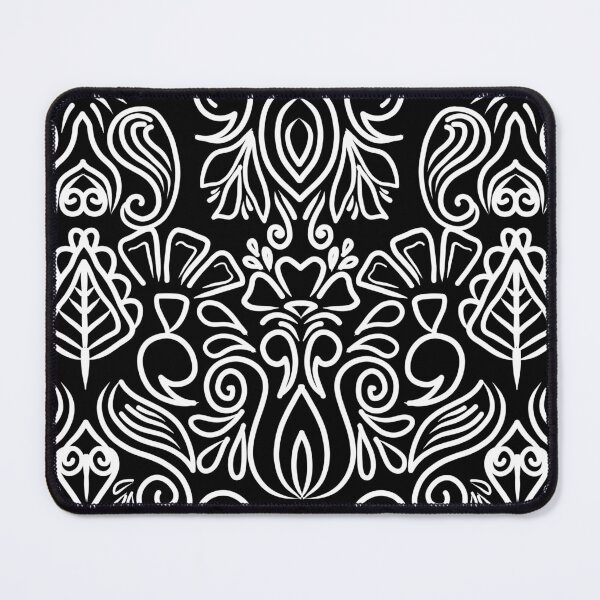 Item preview, B&W Floral Pattern designed and sold by patternologyy.