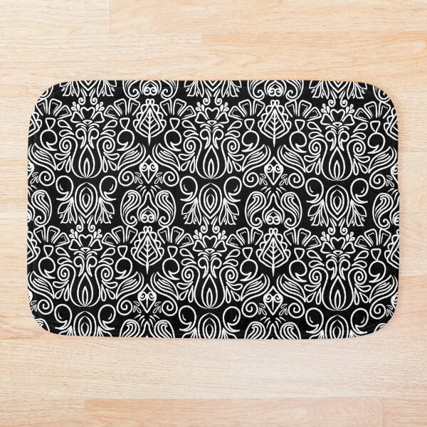 Artikelvorschau, B&W-Blumenmuster entworfen und verkauft von patternologyy.