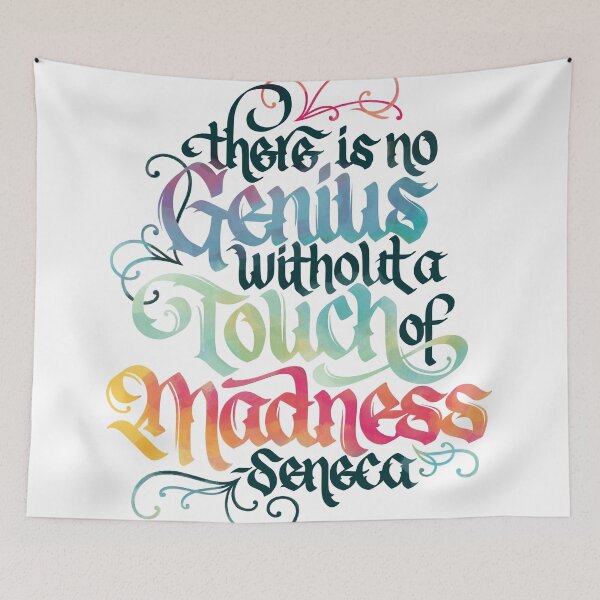 Item preview, There is No Genius without Madness designed and sold by polliadesign.