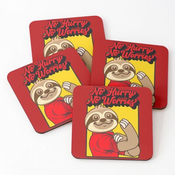 Item preview, No Hurry No Worries Sloth designed and sold by plushism.