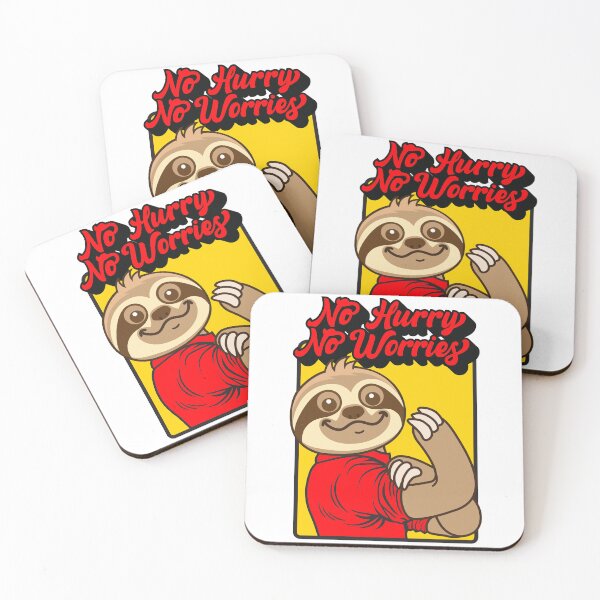Item preview, No Hurry No Worries Sloth designed and sold by plushism.