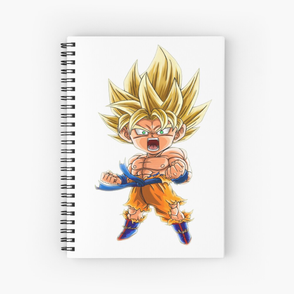 Goku SSJ2  Spiral Notebook for Sale by K90Art