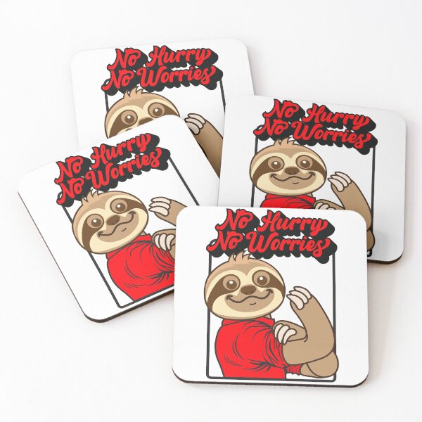 Item preview, No Hurry No Worries Sloth designed and sold by plushism.