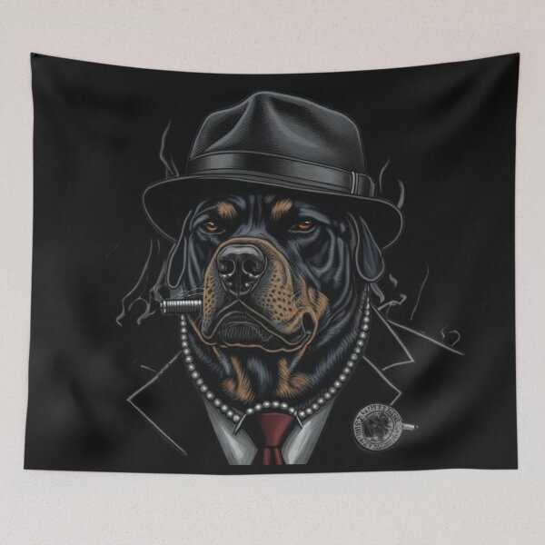 Aperçu de l'œuvre Rottweiler l'oeuvre de chien patron créée et vendue par TheCreativeFab.