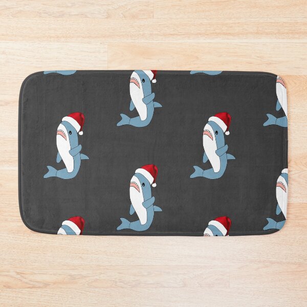 Item preview, Ikea Hai Blahaj, Christmas hat pattern designed and sold by BreadCrumbBird.