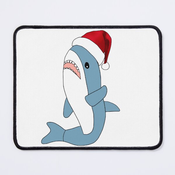 Item preview, Ikea Hai Blahaj, Christmas hat pattern designed and sold by BreadCrumbBird.
