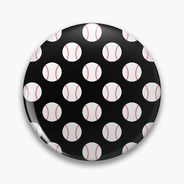 Item preview, Baseball with Black Background Pattern designed and sold by beccaveedesigns.