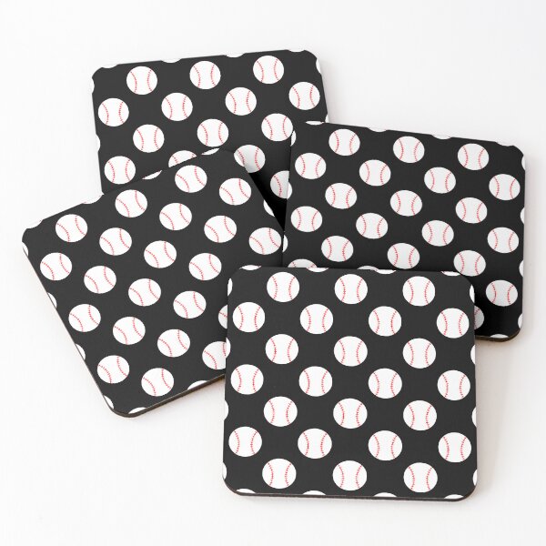 Item preview, Baseball with Black Background Pattern designed and sold by beccaveedesigns.