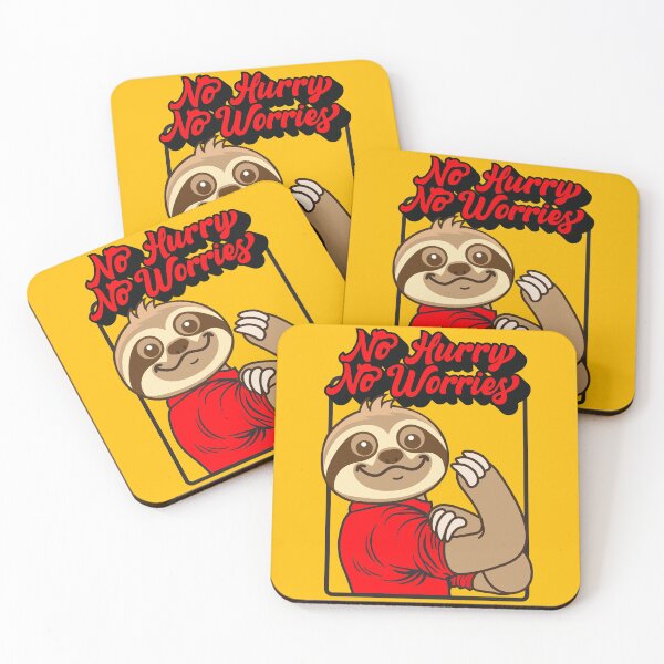 Item preview, No Hurry No Worries Sloth designed and sold by plushism.