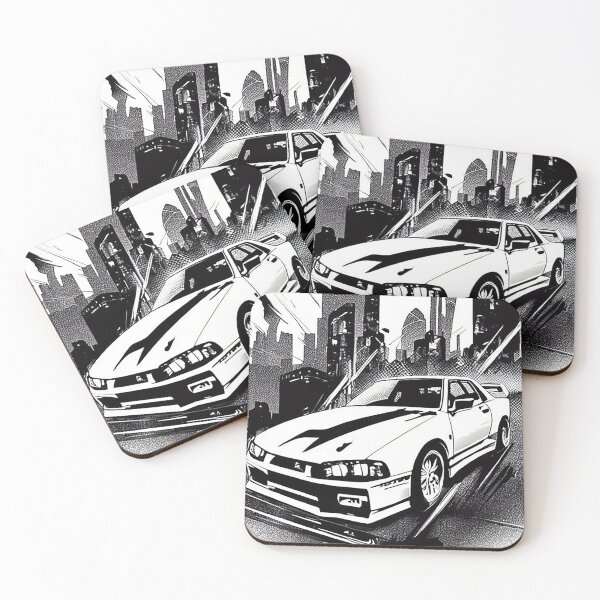 Item preview, Nissan skyline r34 artwork black and white designed and sold by Nakumis-shop.