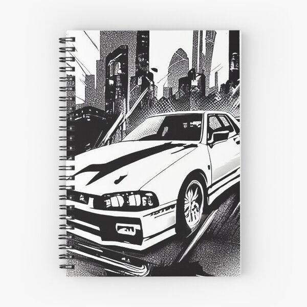 Item preview, Nissan skyline r34 artwork black and white designed and sold by Nakumis-shop.