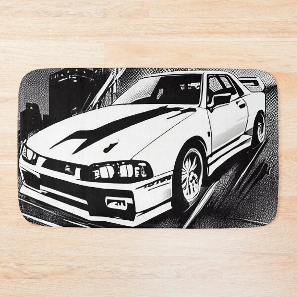 Item preview, Nissan skyline r34 artwork black and white designed and sold by Nakumis-shop.