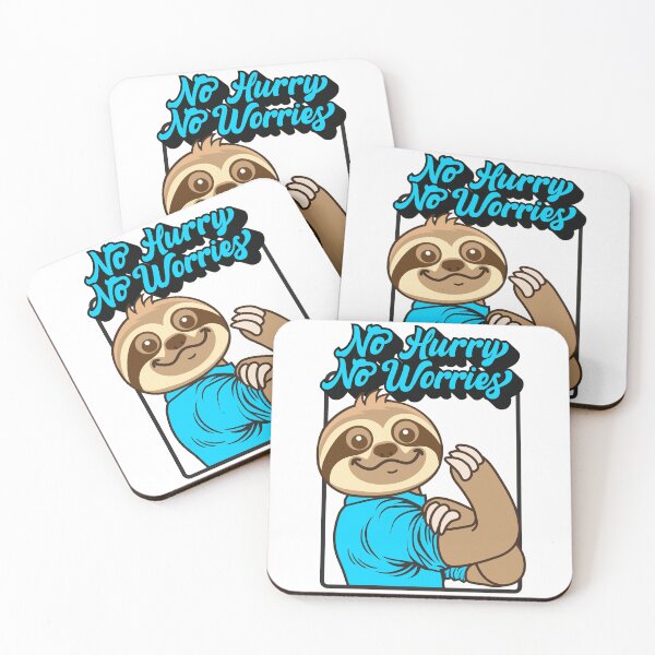 Item preview, No Hurry No Worries Sloth designed and sold by plushism.