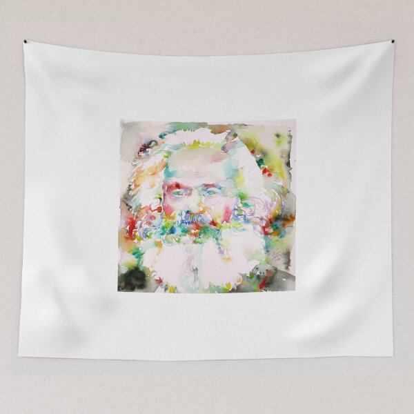 Item preview, KARL MARX - watercolor on paper designed and sold by lautir.