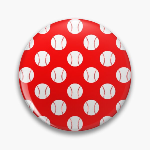 Item preview, Baseball with Red Background Pattern designed and sold by beccaveedesigns.