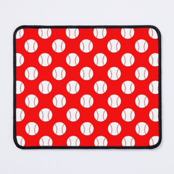 Item preview, Baseball with Red Background Pattern designed and sold by beccaveedesigns.
